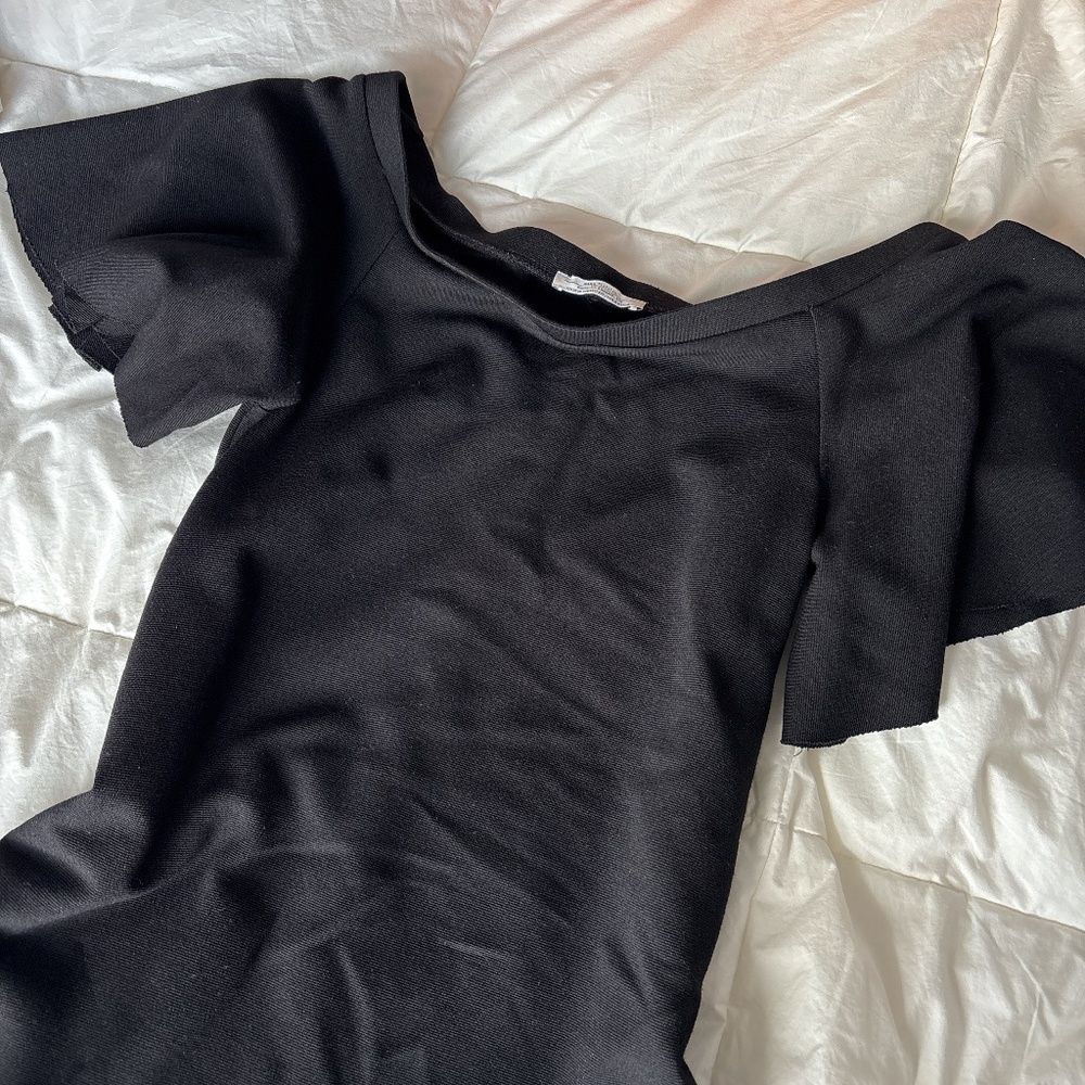 ZARA black off the shoulder dress
